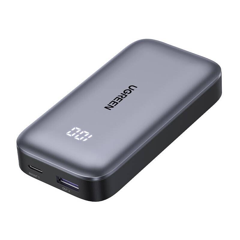 UGREEN PB502 Nexode Power Bank 10000mAh 30W PD szürke (25185) (25185)