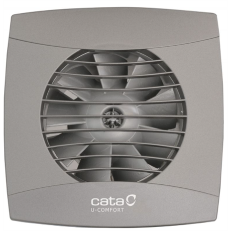 Koupelnový ventilátor CATA UC10 STD barva stříbrný ventil v kpl.