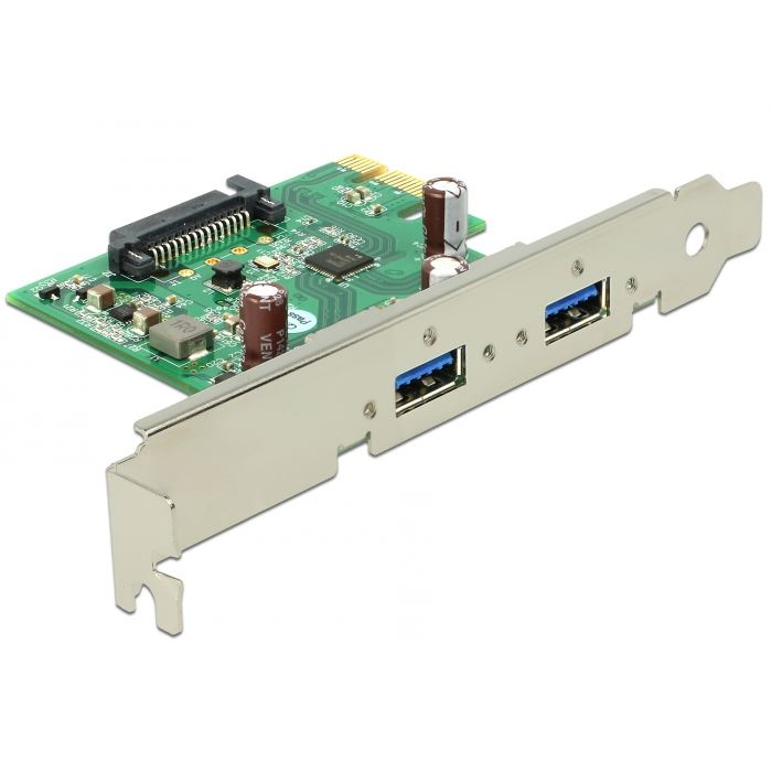 DeLock 2x USB 3.0 bővítő kártya PCI-E (89391) (DeLock 89391)