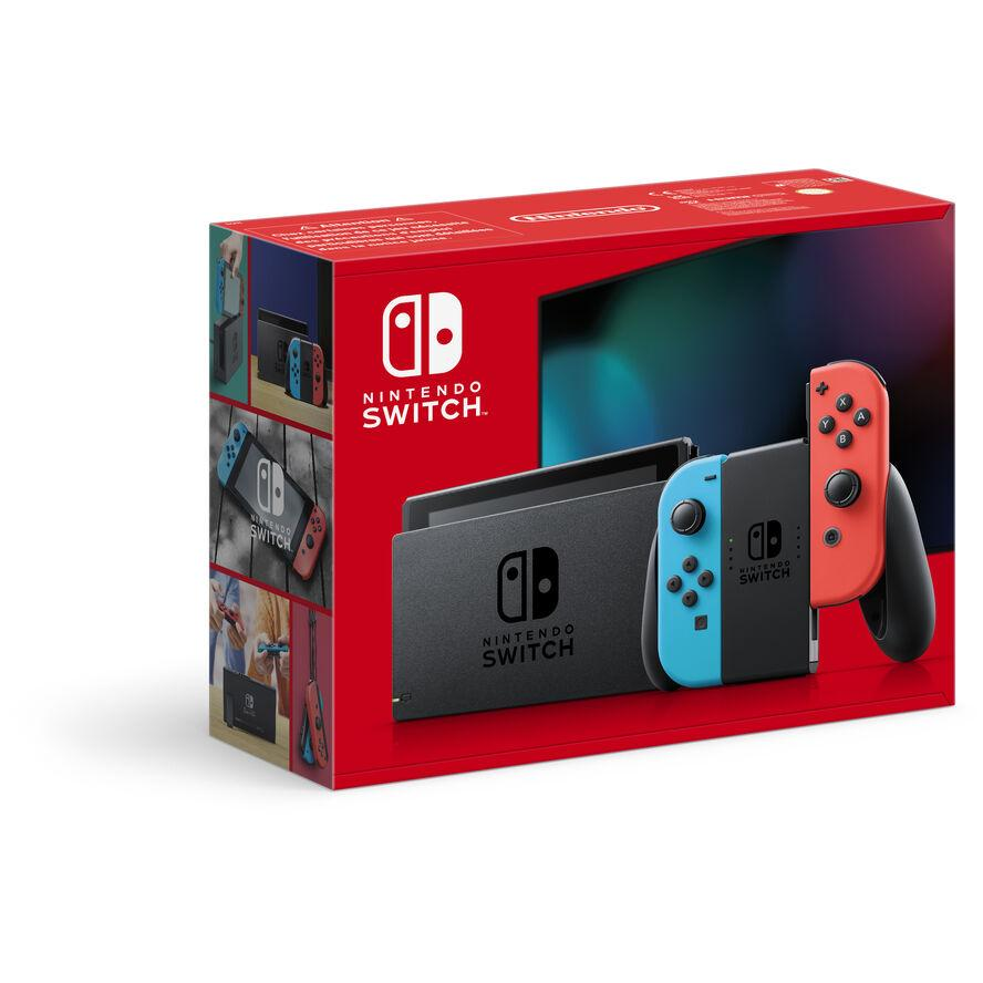Nintendo Switch hordozható játékkonzol 15,8 cm (6.2") 32 GB Érintőképernyő Wi-Fi Kék, Szürke, Vörös (10010738)