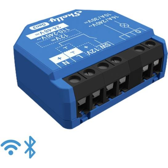 Shelly Gen3 1, kapcsolómodul, WiFi (SHELLY-GEN3-1)