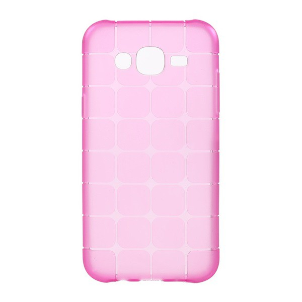 Szilikon telefonvédő (kocka minta) MAGENTA [Samsung Galaxy J5 (2015) SM-J500] (5996457595631)