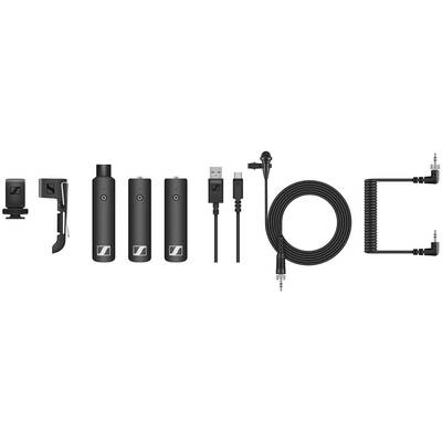 Rátűzhető Vezeték nélküli mikrofon készlet Sennheiser XSW-D PORTABLE ENG SET Átviteli mód:Rádiójel vezérlésű (508490)