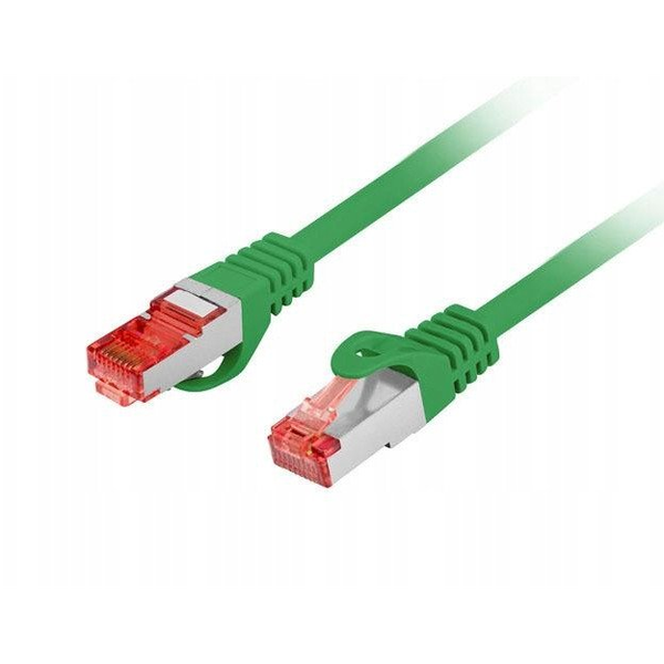 PATCHCORD KAT.6 S/FTP LSZH CU 0.5M ZIELONY FLUKE PASSED LANBERG