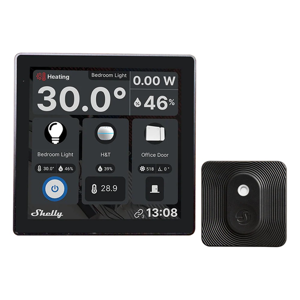 Shelly Accessories "Wall Display Black + BLU H&T Black" Bundle Android schwarz
