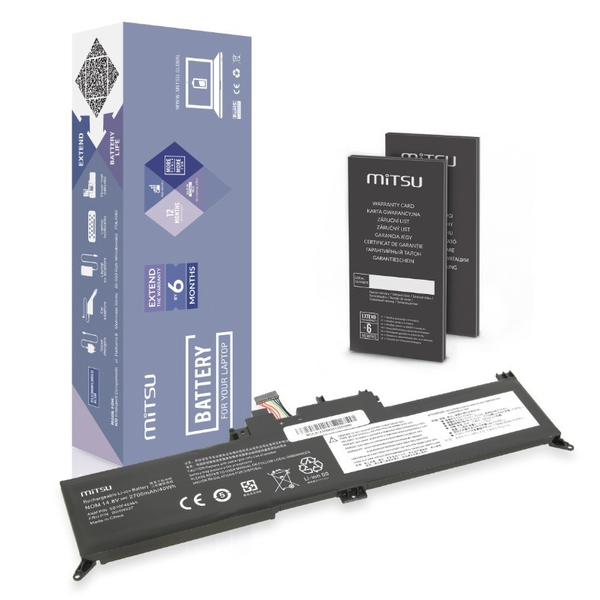 Mitsu Lenovo Thinkpad Yoga 260 / 370 / X380 Laptop akkumulátor 40 Wh