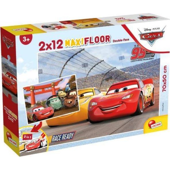 Verdák 2 az 1-ben 2x12db-os maxi puzzle és színező - Lisciani (452609)