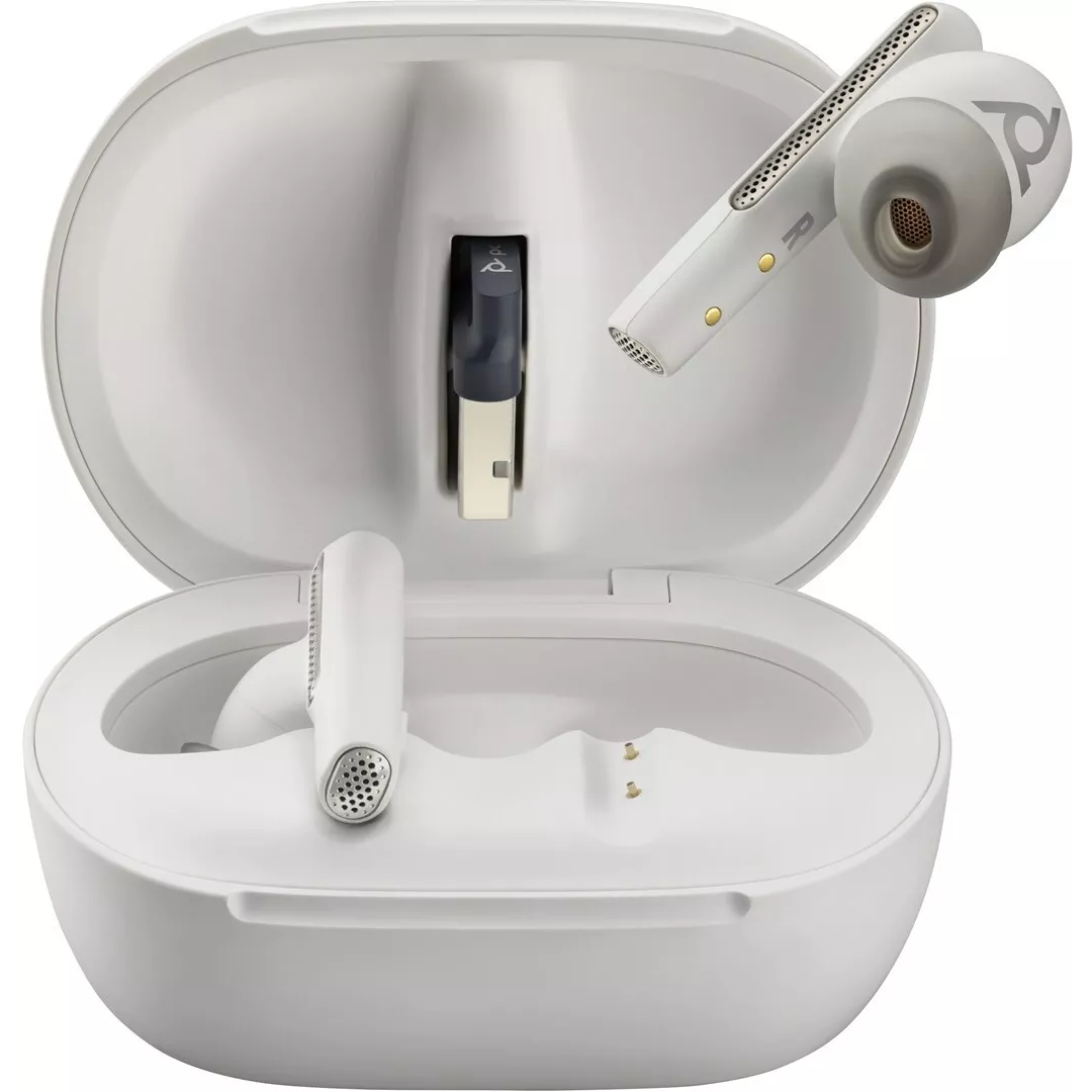 HP Poly Voyager Free 60+ UC Bluetooth Call Center Sztereo Headset + BT700 adapter - Fehér (7Y8G5AA)