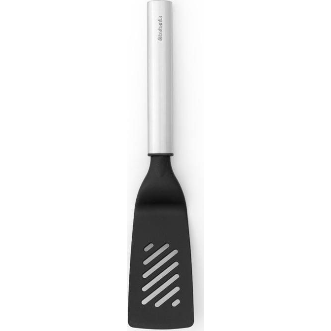 Brabantia Profile Cook & Serve kis méretű spatula, tapadásmentes, hőálló, r.m. acél markolat, műanyag fej, selyem matt, fekete - 250743 (250743)