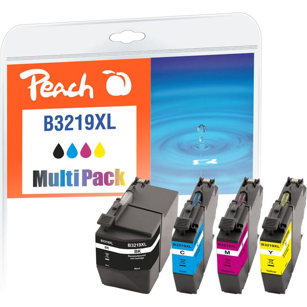 Peach 320287 blækpatron 4 stk Kompatibel Højt (XL) udbytte Sort, Blå, Magenta, Gul