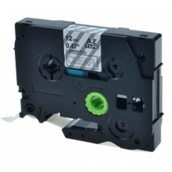 Utángyártott BROTHER TZe135 szalagkazetta 12mm x8m átlátszó alapon fehér felirat (TZe135FU) (TZe135FU)