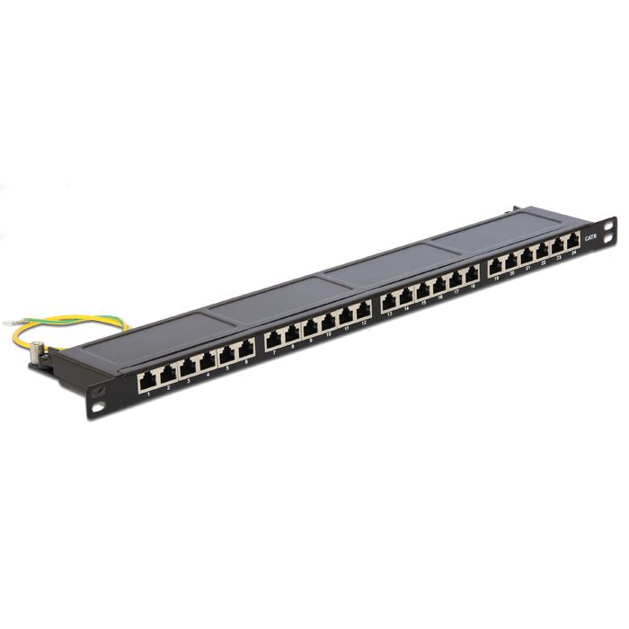 Delock patch panel 24 port Cat6 0.5U 19