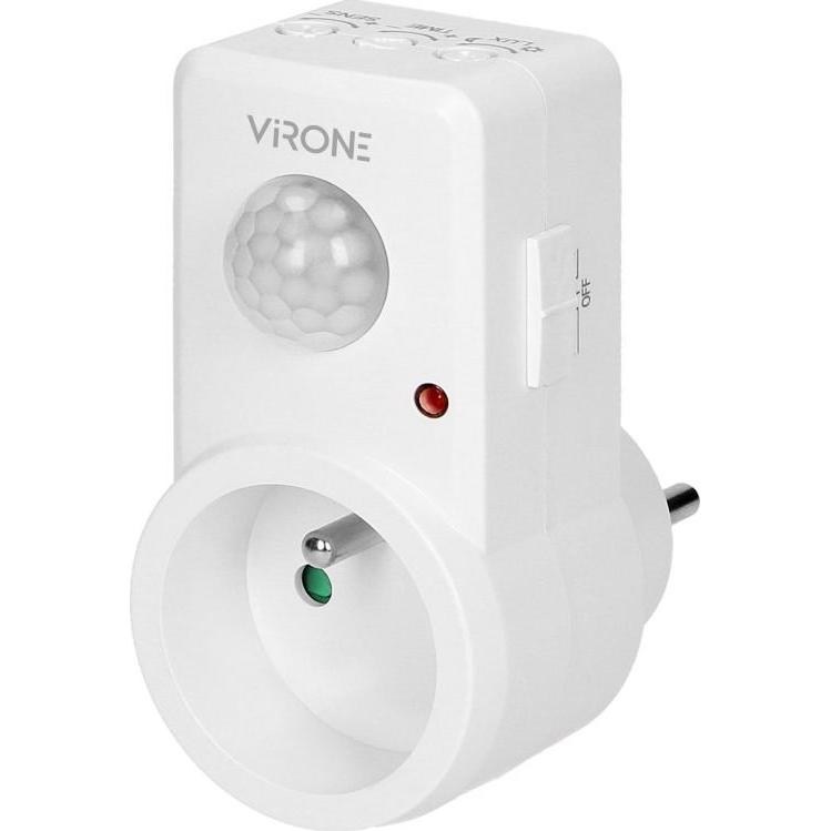 Aljzat Mozgásérzékelő 120°, IP20, 280W, Schuko Kivitelben (MS-1)