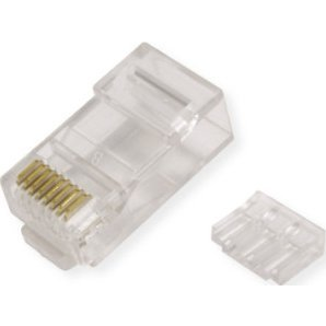 Value 21.99.3062 ÉRTÉK Moduláris dugó árnyékolatlan, Cat.6 (E osztály), 10 db 21.99.3062 Dugó, egyenes Átlátszó 10 db (21.99.3062)