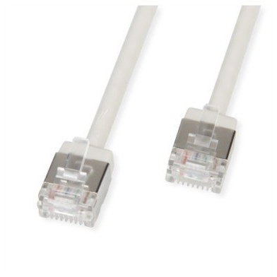 ROLINE U/FTP Cat.6A LSOH Slim Data Center LAN hálózati kábel, szürke, 1,5m