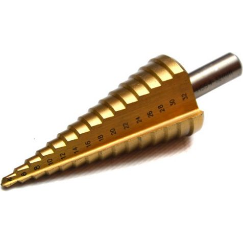 Wiertło Geko stopniowe walcowe 4 6 10 12 14 16 8 18 20 30 32 22 24 28 26mm  (38500)