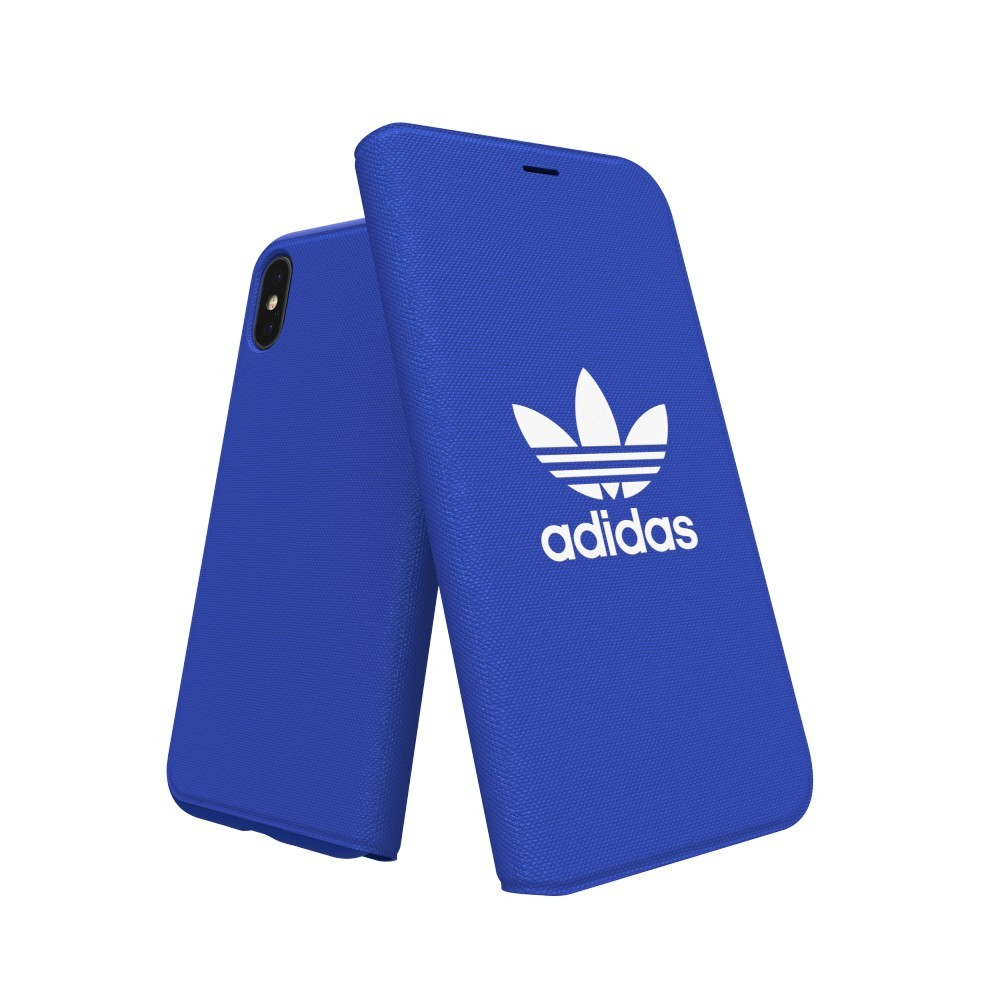 Adidas Booklet Case Canvas Apple iPhone X / Xs Flip Tok - Kék (30279)