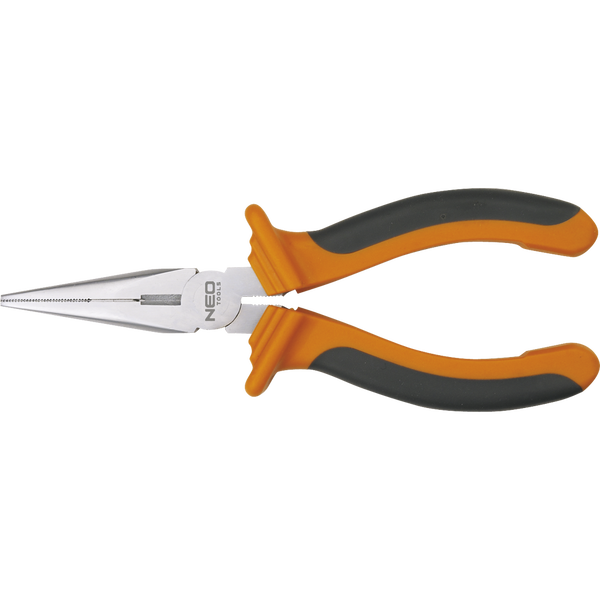 Клещи NEO Tools, Плосък връх, Черен/Жълт, Дължина 160 мм