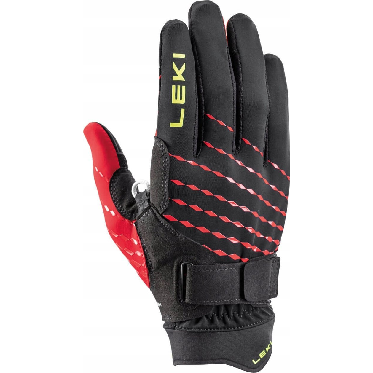 Leki Ultra Trail Breeze Shark, black-red-neonyellow, 8,0 (653705301080)
