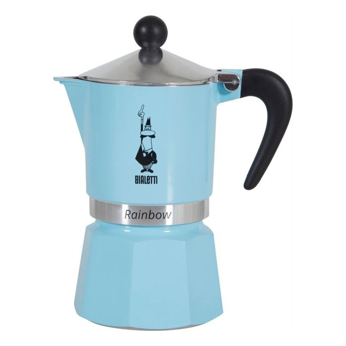 Bialetti Rainbow 3 személyes kotyogós kávéfőző világoskék (5042) (B5042)