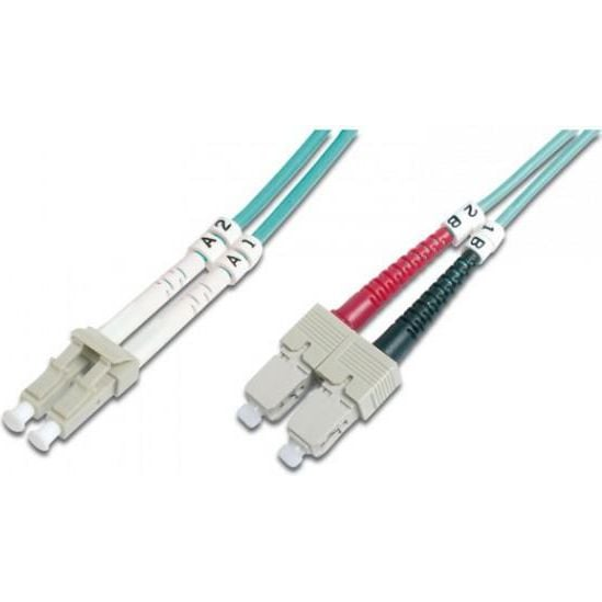 Techly 3m SC/LC 50/125 InfiniBand и оптичен кабел 3 м Функция Aqua colour