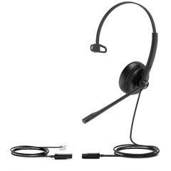 Xerox слушалки с кабел, моно, с лента за глава, черни