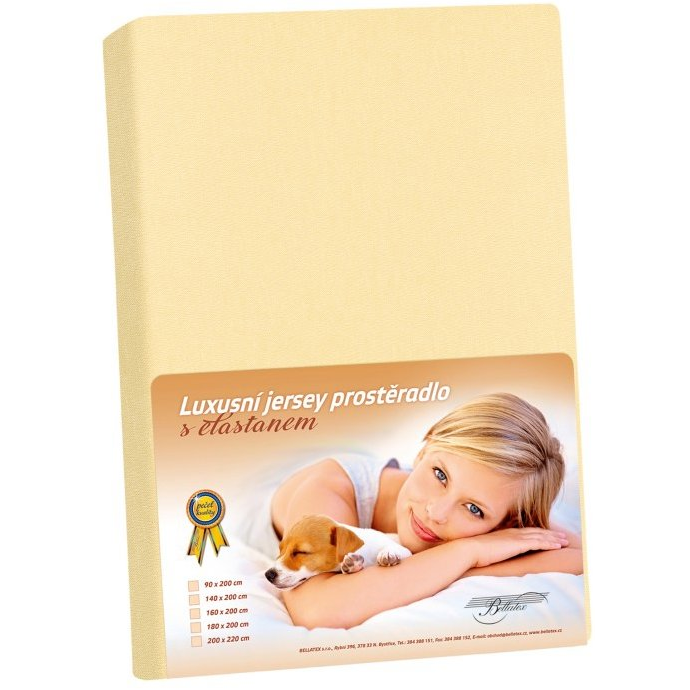 BELLATEX KL5 dzsörzé elasztánnal 200 cm × 220 cm, 304 vanília (13301)