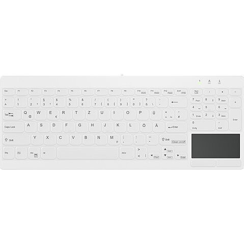 Contour Design AK-C7412F-GUS-W/NOR tastatur USB QWERTY Nordisk