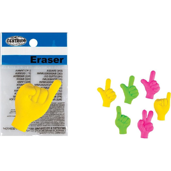  Panta Plast Gumka do ścierania Fingers mix 36 szt. (83497)