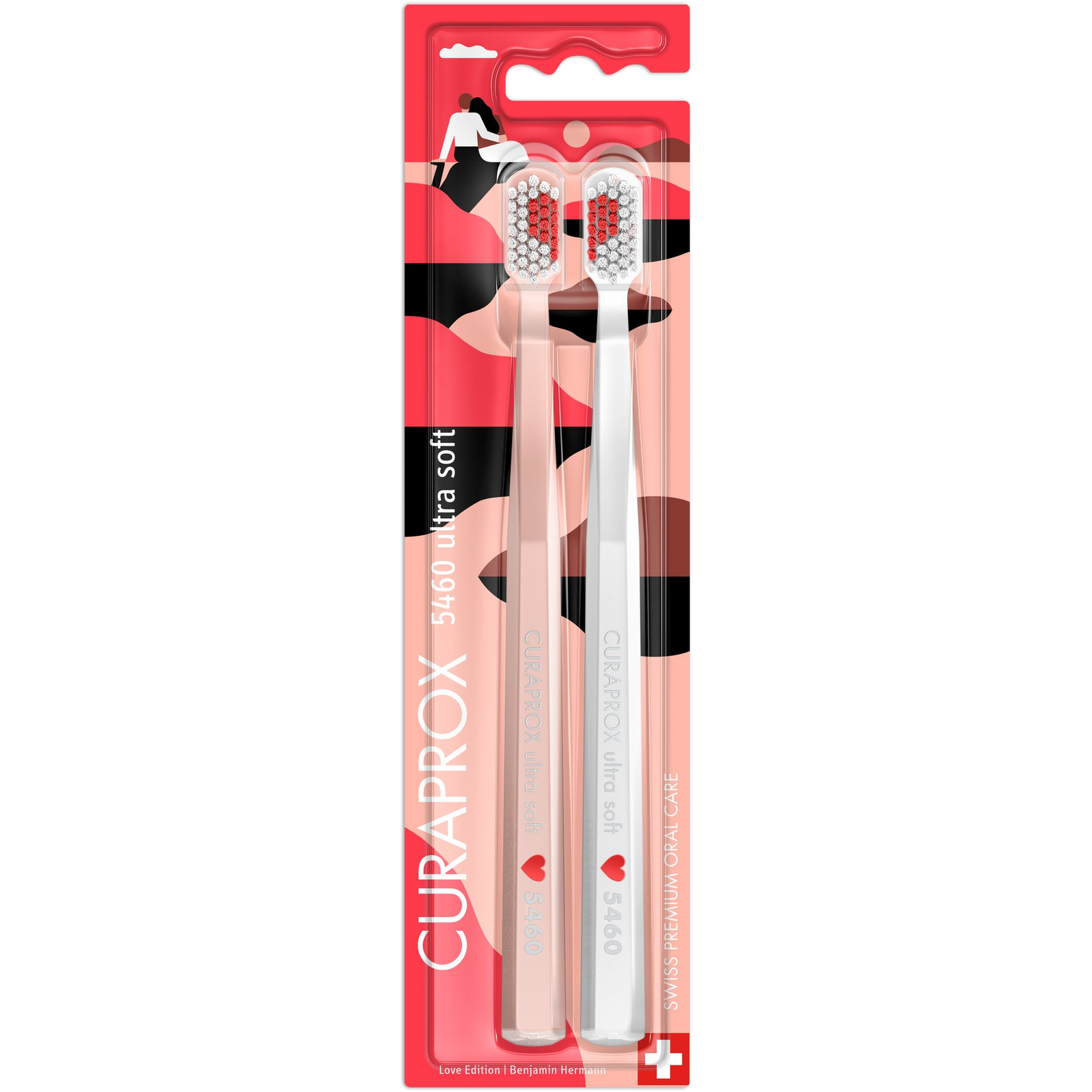 CURAPROX CS 5460 Ultra Soft, romantikus, 2 darab (7612412431759)