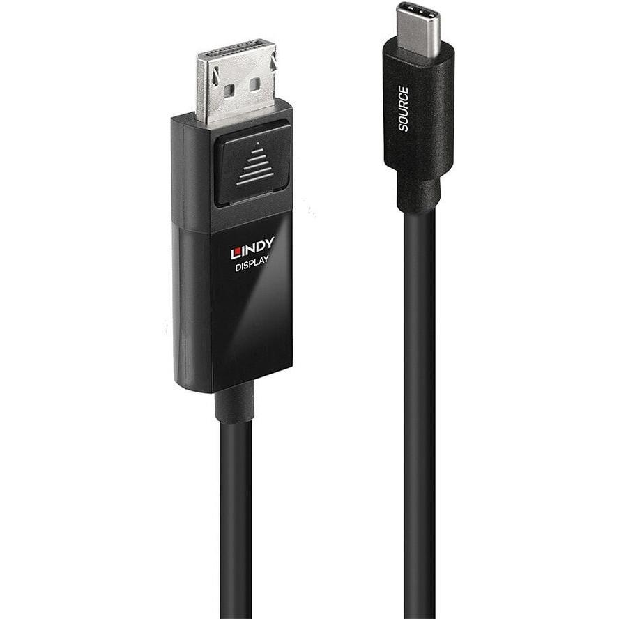Lindy 43341 video átalakító kábel 1 M USB C-típus DisplayPort Fekete (43341)