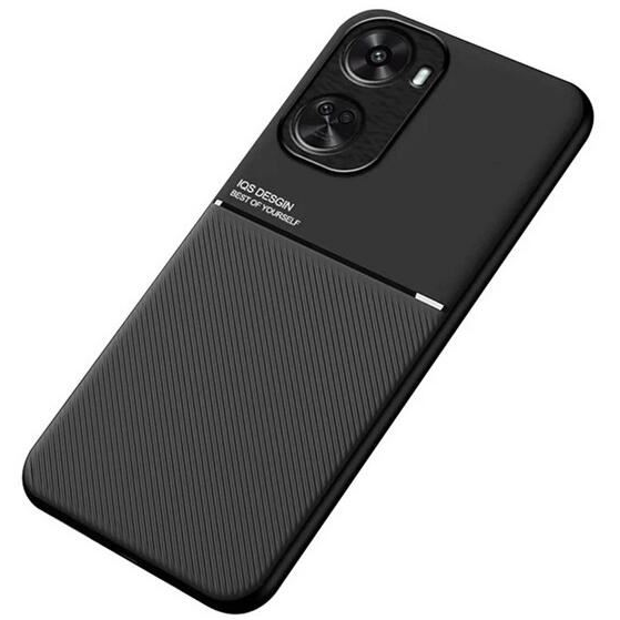 Gigapack Huawei Nova 12 SE mágneses, bőr hatású, csíkos mintás tok fekete (GP-158210) (GP-158210)