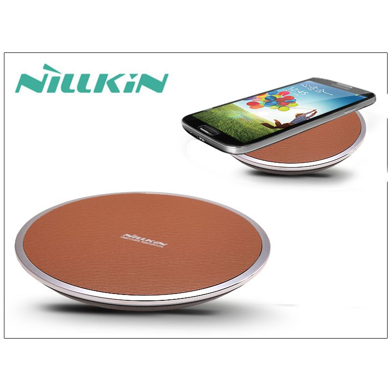 Nillkin Magic Disk III Qi szabványos univerzális vezeték nélküli töltő állomás 1A barna (NL111455 / NL124790) (NL111455 / NL124790)