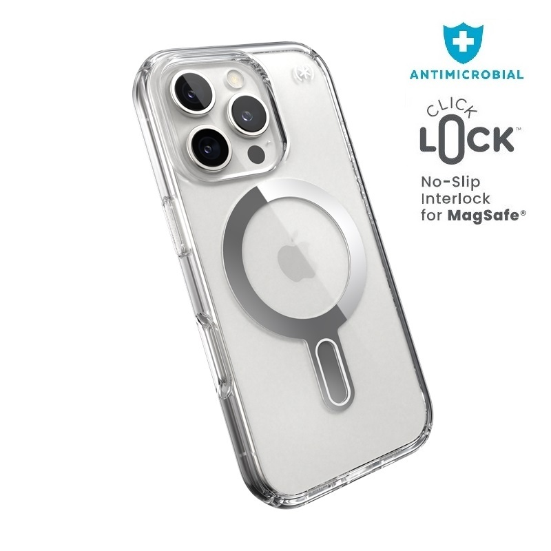 Speck Presidio Perfect-Clear ClickLock Apple iPhone 16 Pro MagSafe tok - Átlátszó (150703-3199)