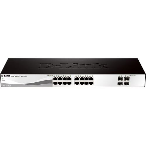 D-Link DGS-1210-28 Vezérelt L2/L2+ 1U Fekete