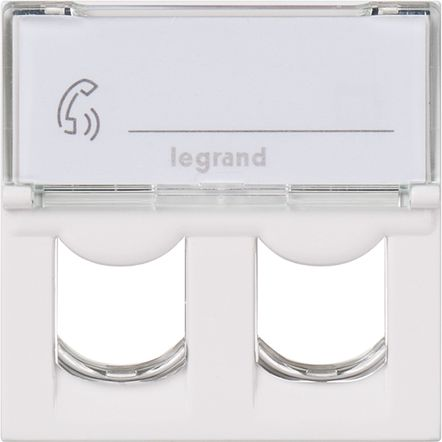 Legrand 078610 kontaktplade & kontakthætte Hvid