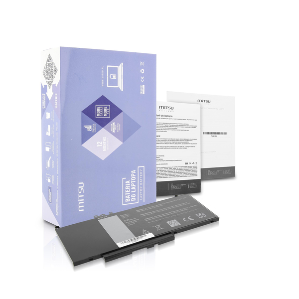 MITSU E5550 Dell Latitude Notebook akkumulátor 38 Wh