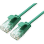 Roline green 21.44.3933 RJ45 Hálózati kábel, patchkábel CAT 6A U/UTP 1.00 m Zöld Árnyékolatlan, Halogénmentes, Lángálló 1 db