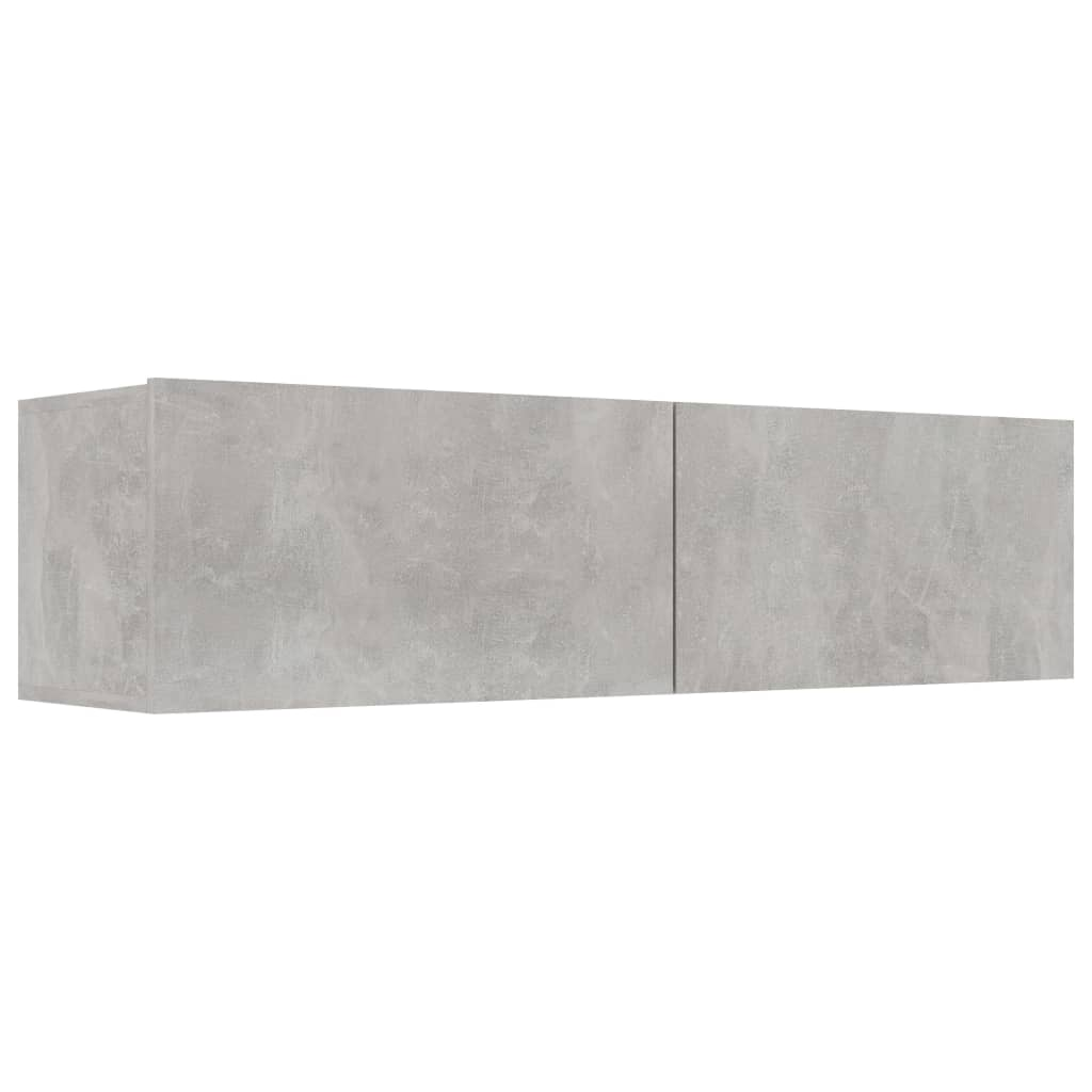 betonszürke forgácslap TV-szekrény 120 x 30 x 30 cm (801494)