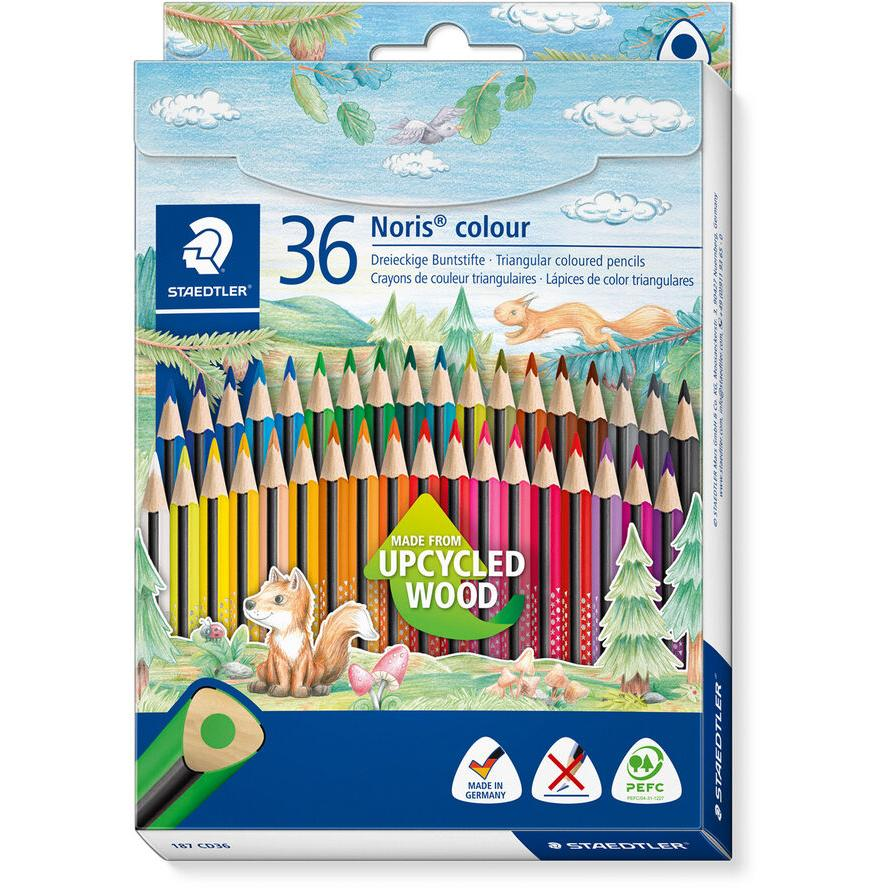 Staedtler Noris Colour Háromszögletű Színes ceruza készlet (36 db(csomag) (187 CD36)