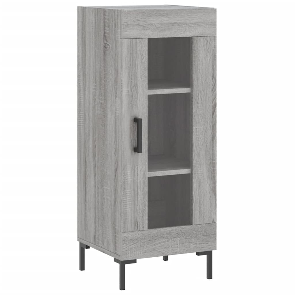 szürke sonoma színű szerelt fa tálalószekrény 34,5 x 34 x 90 cm (828802)