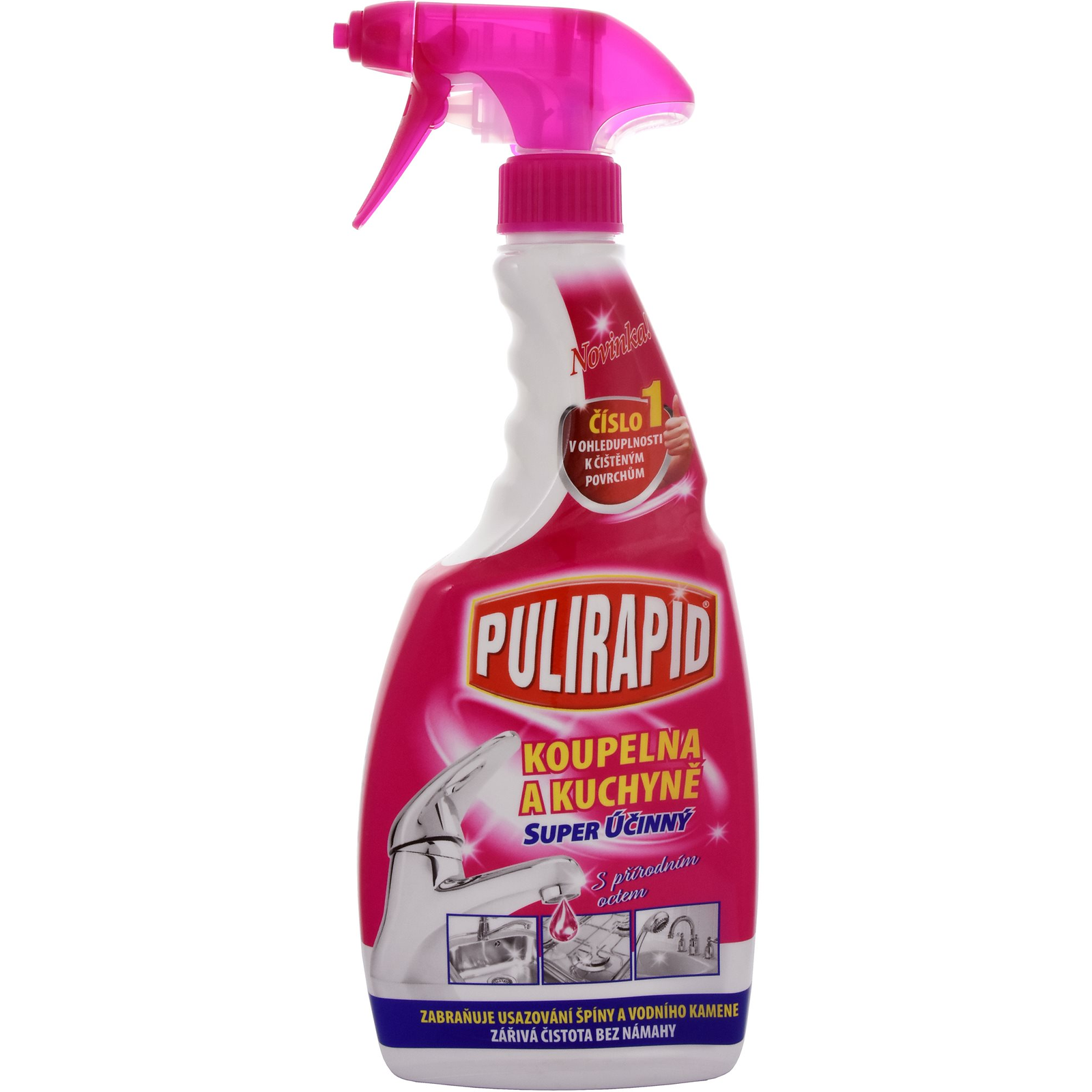 PULIRAPID Fürdőszoba és konyha 2 az 1-ben ecettel 500 ml (8002295001184)