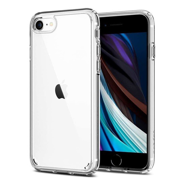 SPIGEN ULTRA HYBRID műanyag telefonvédő (közepesen ütésálló, szilikon légpárnás keret) ÁTLÁTSZÓ [Apple iPhone SE 3 (2022)] (042CS20927)