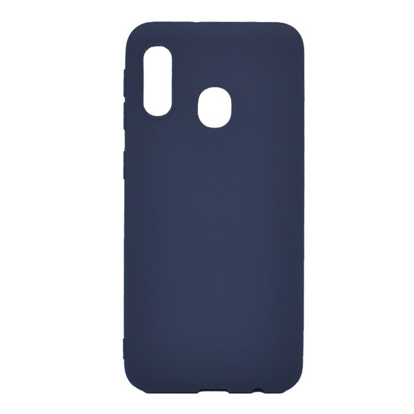 Szilikon telefonvédő (matt) SÖTÉTKÉK [Samsung Galaxy A20e (SM-A202F)] (5996457875801)