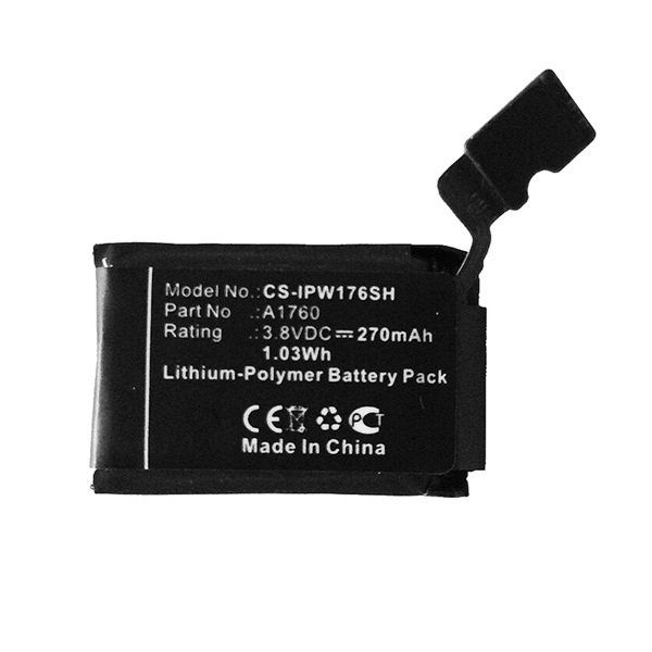 Cameron Sino CS-IPW176SH Apple Watch Series 2 38mm Okosóra akkumulátor 270 mAh