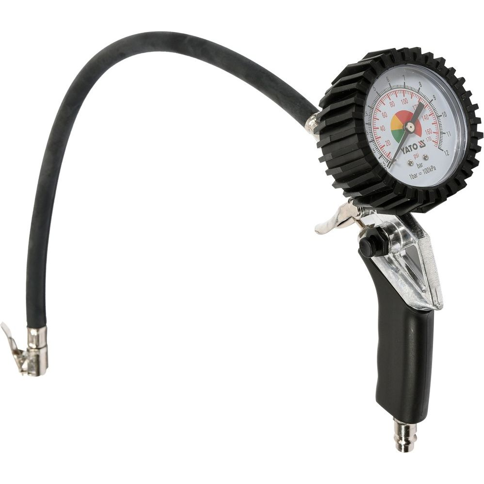 YATO Kerékfúvató pisztoly nyomásmérővel 1/4 col ~ (YT-2370)