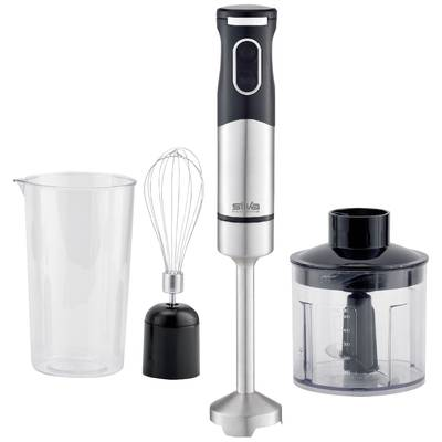 Silva Homeline SMS 6502 Rúdmixer 700 W Mérőpohárral, Aprító feltéttel, Hótoló feltét Nemesacél, Fekete (451011) (451011)