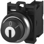 Eaton M22-WS Interruttore azionato a chiave Nero, Argento