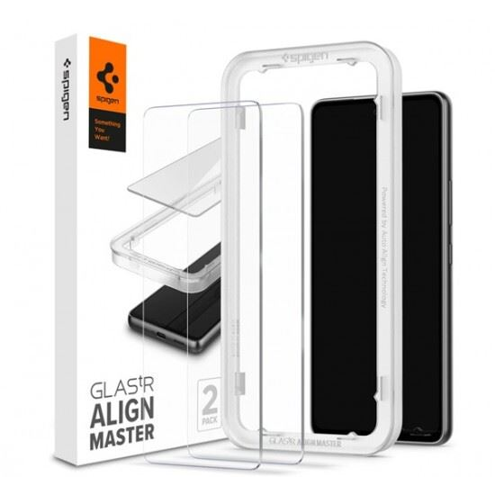Стъклен протектор Spigen Alm Glas.TR, 2-Pack за Samsung Galaxy A53 5G, Прозрачен
