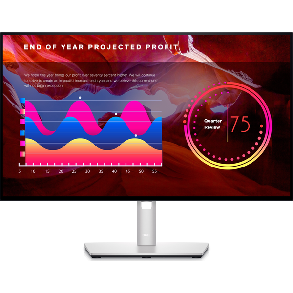 DELL UltraSharp U2422H LED display 60,5 cm (23.8") 1920 x 1080 Pixel Full HD LCD Nero, Argento